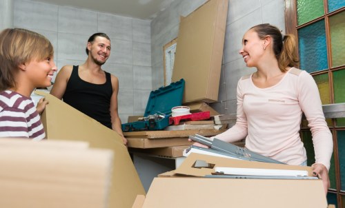 Professional house removalists loading furniture in Fulham