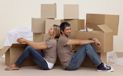 Transporting office items during a relocation in Fulham