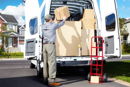 Removal van ready for a flat or office relocation in Fulham