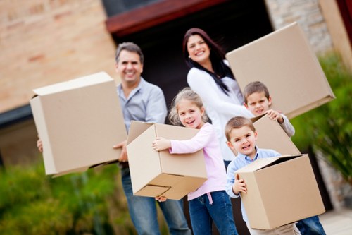 Professional movers handling a residential relocation in Fulham