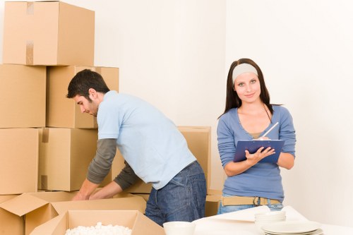Experienced movers loading belongings for a stress-free Fulham move