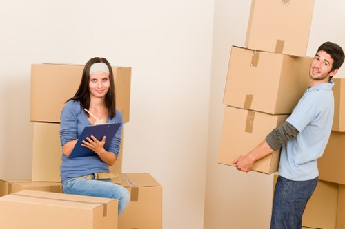 Professional movers completing a safe and organised move