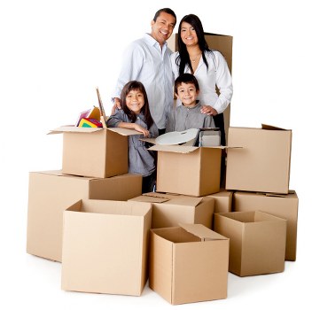 Different sizes of moving boxes and packing materials in Fulham